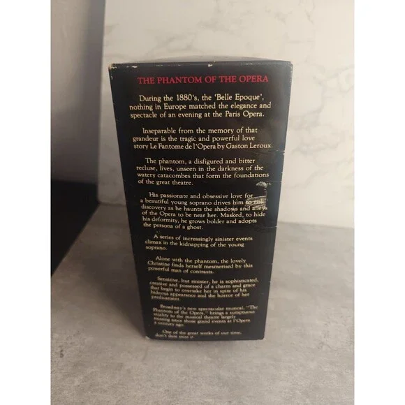 Vintage Broadway Phantom Of The Opera Mask 1988 SIGNED Franc D'Ambrosio W/ Box - Picture 12 of 12